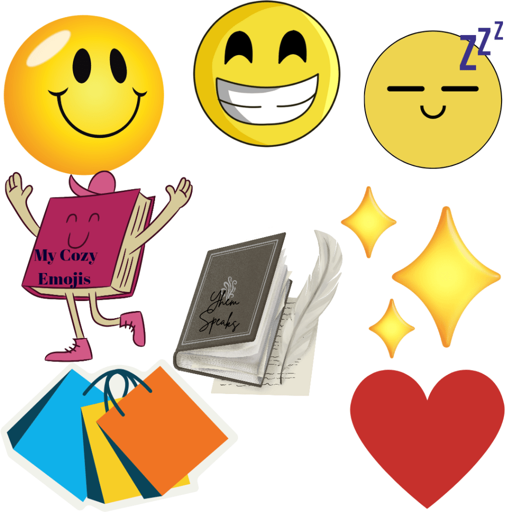 My Cozy Emojis&nbsp;📖😊😃❤️😴🛍